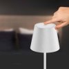 Lampa podłogowa V-TAC 4W LED biała IP54 ładowalna VT-7544-W 3000K 300lm